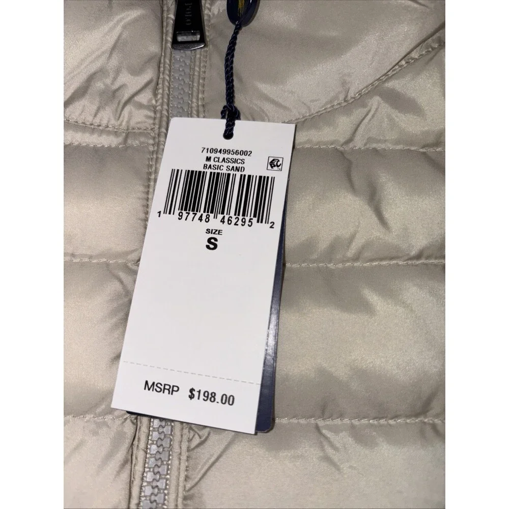 Polo Ralph Lauren Classic Puffer Vest Basic Sand Size Small NWT $198 - Picture 5 of 12